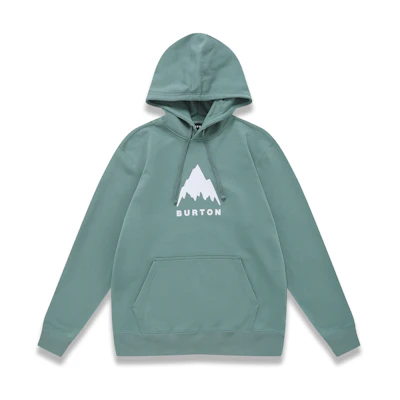 Burton Mountain Logo Pullover Hoodie Ocean Green Unisex Casual Wear 44401999484