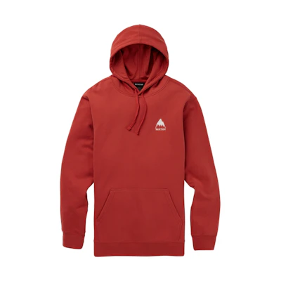 Burton Mountain Solid Color Pullover Hoodie Men’s Orange Red 20389104600