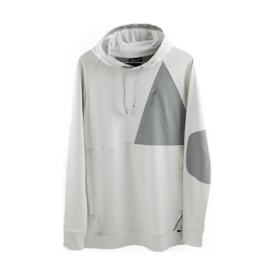 Burton Multipath Grid Colorblock Pullover Sweatshirt Gray 22713100020