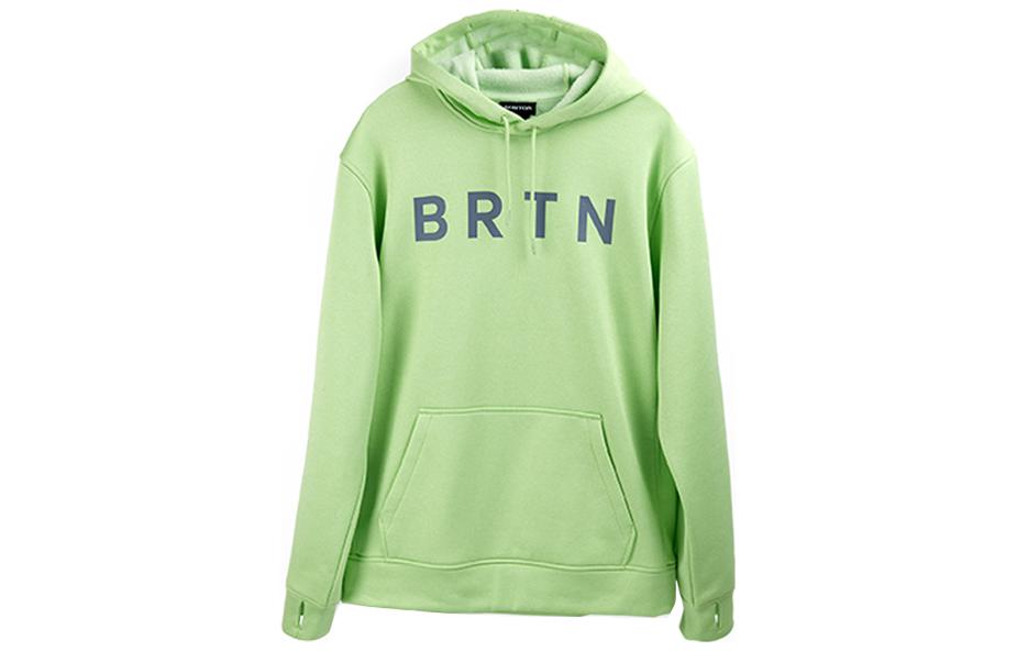 Burton Oak Letter Print Pullover Hoodie Green ( Lifestyle Series) 22028101302