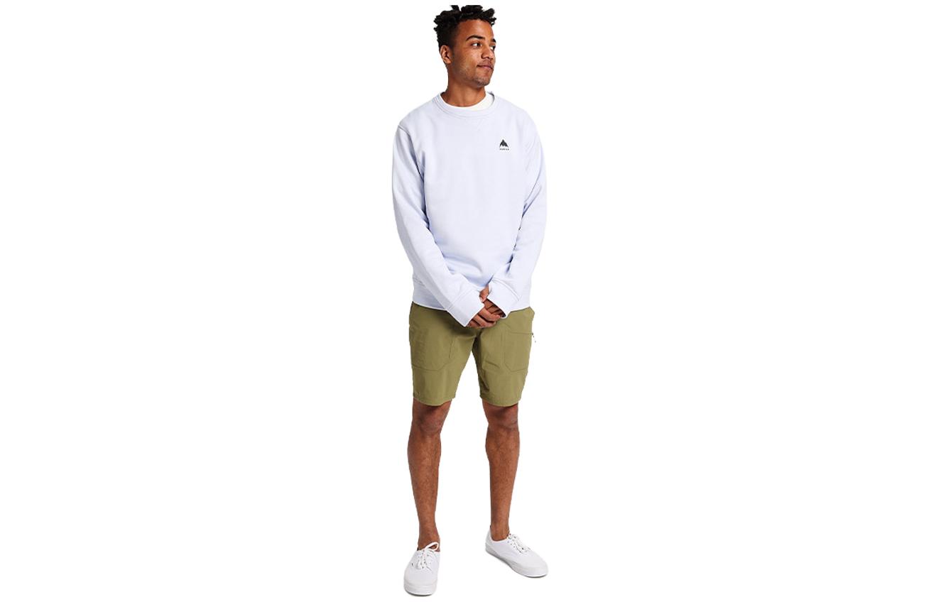 Burton Outdoor Letter Print Crewneck Pullover Casual Long-Sleeve Sweatshirt 173531