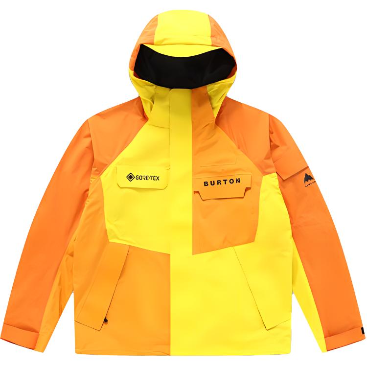 Burton Outdoor Waterproof Windproof Jacket Unisex Yellow Colorblock Design 99899899356