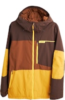 BURTON Peasy Colorblock Waterproof Breathable Jacket - Brown 22491101200 BURTON Peasy Colorblock Waterproof Breathable Jacket - Brown 22491101200