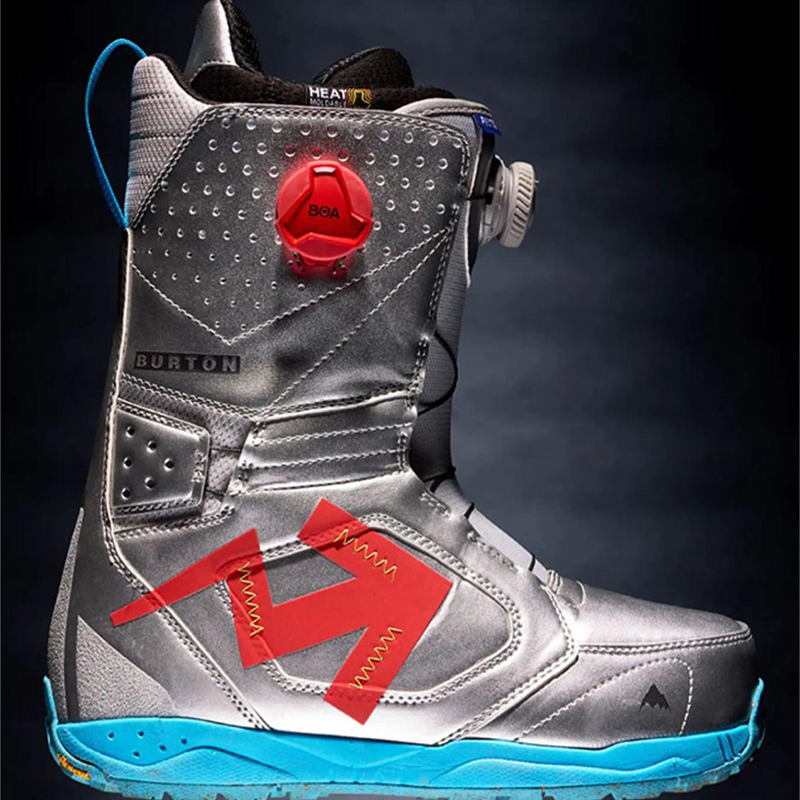Shop BURTON Photon BOA Snowboard Boots Silver Virgil Abloh Warm Anti-Slip  Shoes 23644100020