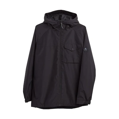 Burton Portal Black Logo Hoodie Jacket - Casual and Warm Zip-Up 196021