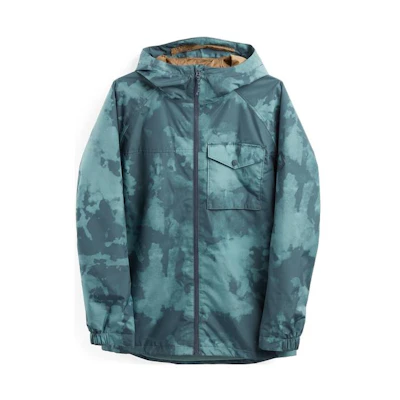Burton Portal Camo Zip-Up Breathable Hoodie Jacket Men’s Green 19602105400