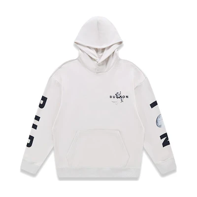 Burton Process Hiweight Letter Print Hooded Sweatshirt Unisex White 99972199202