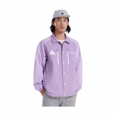 Burton Purple Alphabet Print Unisex Track Jacket 66602999716
