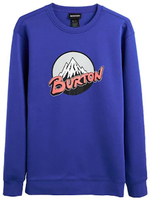 Burton 復古山徽標藍色連帽衫 21396102401 Buy Burton 復古山徽標藍色連帽衫 21396102401