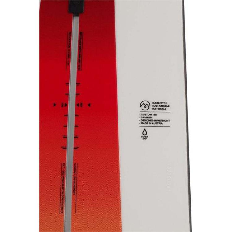 Shop BURTON 滑雪板 耐用中性 白橘色 自由式滑雪板 236547