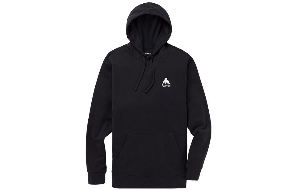 Burton Solid Color Hoodie Black Unisex Fleece Casual Sweatshirt 20389104001