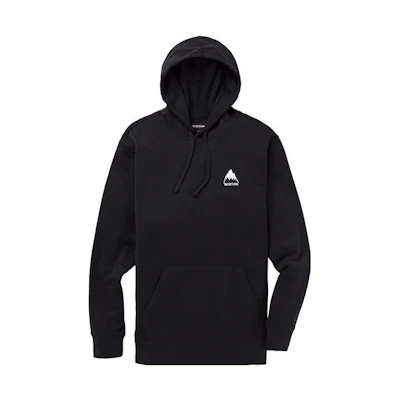 Burton Solid Color Hoodie Black Unisex Fleece Casual Sweatshirt 20389104001