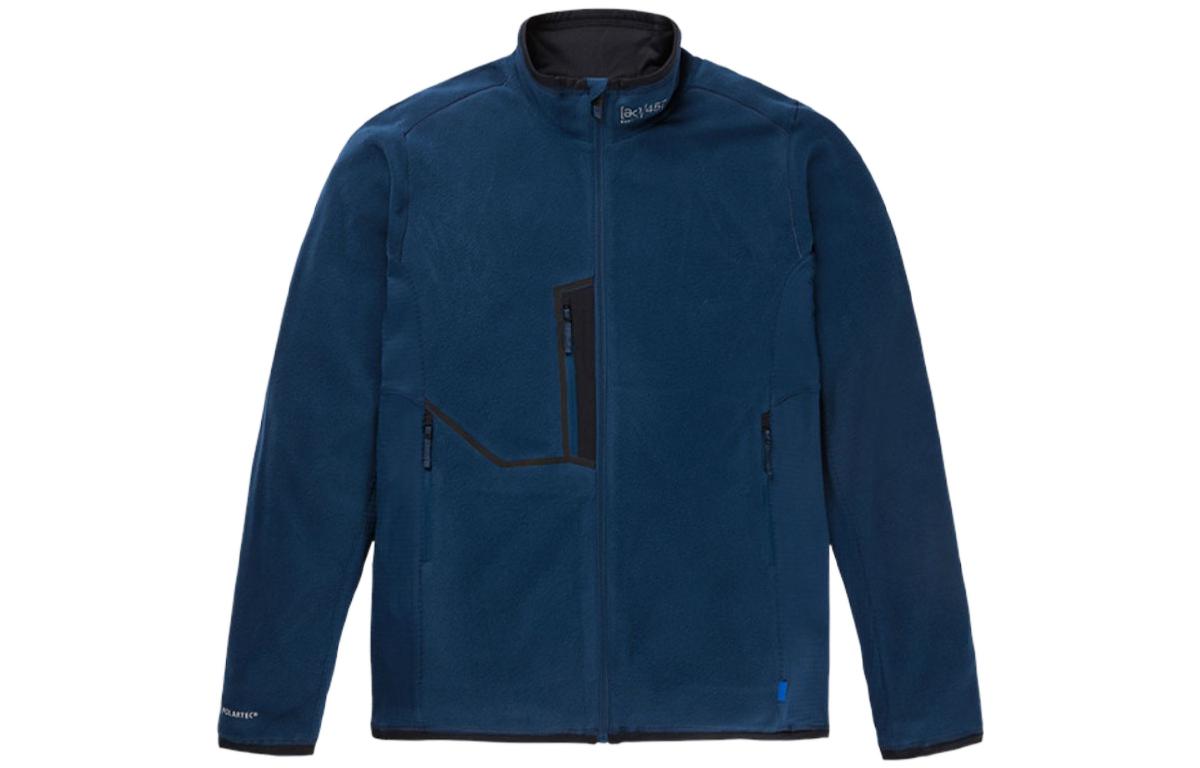 Burton Solid Color Stand Collar Zip Jacket 233051