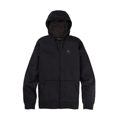 Burton Solid Color Zip Hoodie Black 16224110001