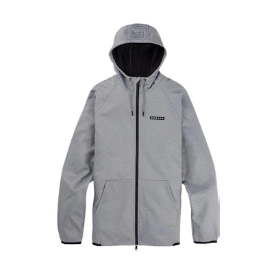 Burton Solid Color Zip Hoodie Fleece - Gray 22023100021