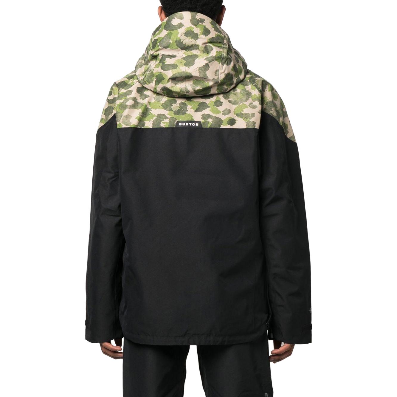 Shop Burton SS23 豹紋標誌拼接滑雪外套連帽衫 22736101961