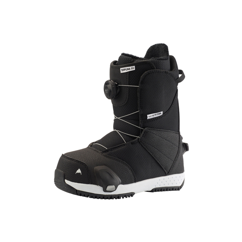BURTON Step On Zipline Kids Snowboard Boots Black - Easy Wear, Warm, Anti-slip. 20320101001