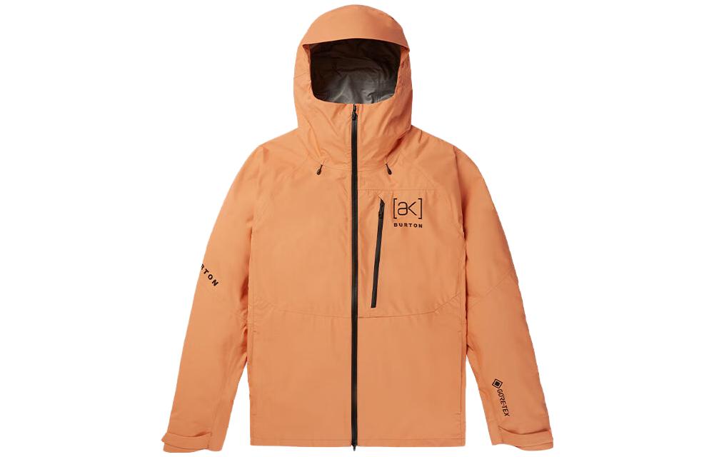 Burton SURGENCE Waterproof Windproof Logo Print Hooded Jacket Orange 21606105650