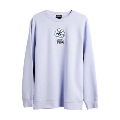 Burton White Floral Print Long Sleeve Sweatshirt 23196100400