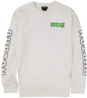 Burton 白色 Logo 寬鬆版型男女長袖衛衣 237741 Buy Burton 白色 Logo 寬鬆版型男女長袖衛衣 237741