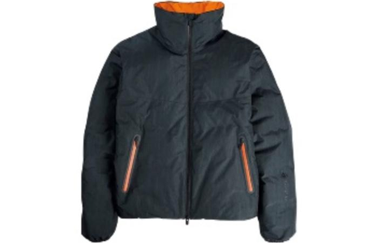 Burton RunDMC Collaboration Black Stand Collar Long Sleeve Jacket for Men 238851