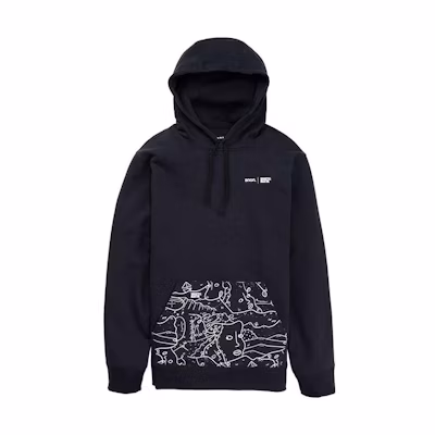 Burton Shantell Martin Printed Hoodie Black Unisex Pullover Sweatshirt 23634100001