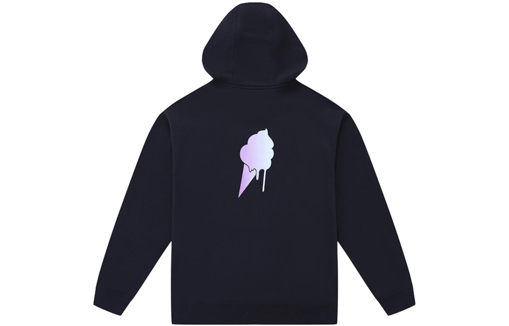 Burton Su Yiming Butterfly Print Hoodie Unisex Black 11101299001