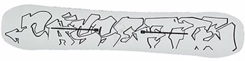 Shop BURTON x Virgil Abloh VIRGIL BOARD "1" Desert Lightweight Snowboard 23625100100