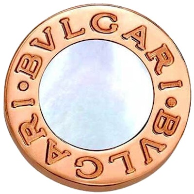 BVLGARI 18K玫瑰金圓形珍珠母耳釘 情侶款 男女皆宜 354732 Details for BVLGARI 18K玫瑰金圓形珍珠母耳釘 情侶款 男女皆宜 354732