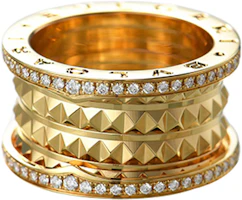 BVLGARI B.Zero1 18k Gold Diamond Ring Unisex Couples Jewelry. AN859026 BVLGARI B.Zero1 18k Gold Diamond Ring Unisex Couples Jewelry. AN859026