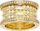 Shop BVLGARI B.Zero1 18k Gold Diamond Ring Unisex Couples Jewelry. AN859026
