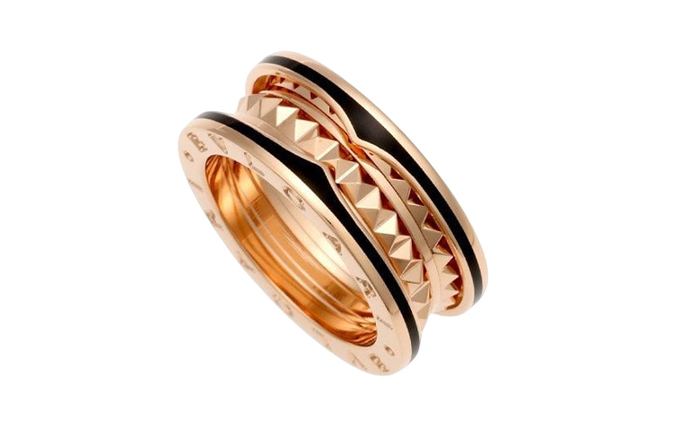 Details for BVLGARI B.ZERO1 18K玫瑰金雙圈情侶戒指 - 玫瑰金款式 AN859090