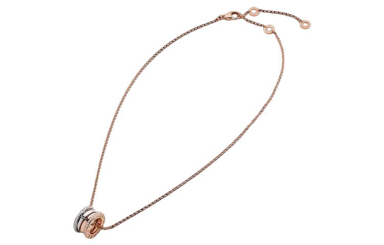 BVLGARI B.ZERO1 18K Rose Gold Necklace Unisex Casual Fashion for Couples. 355062 圖 3