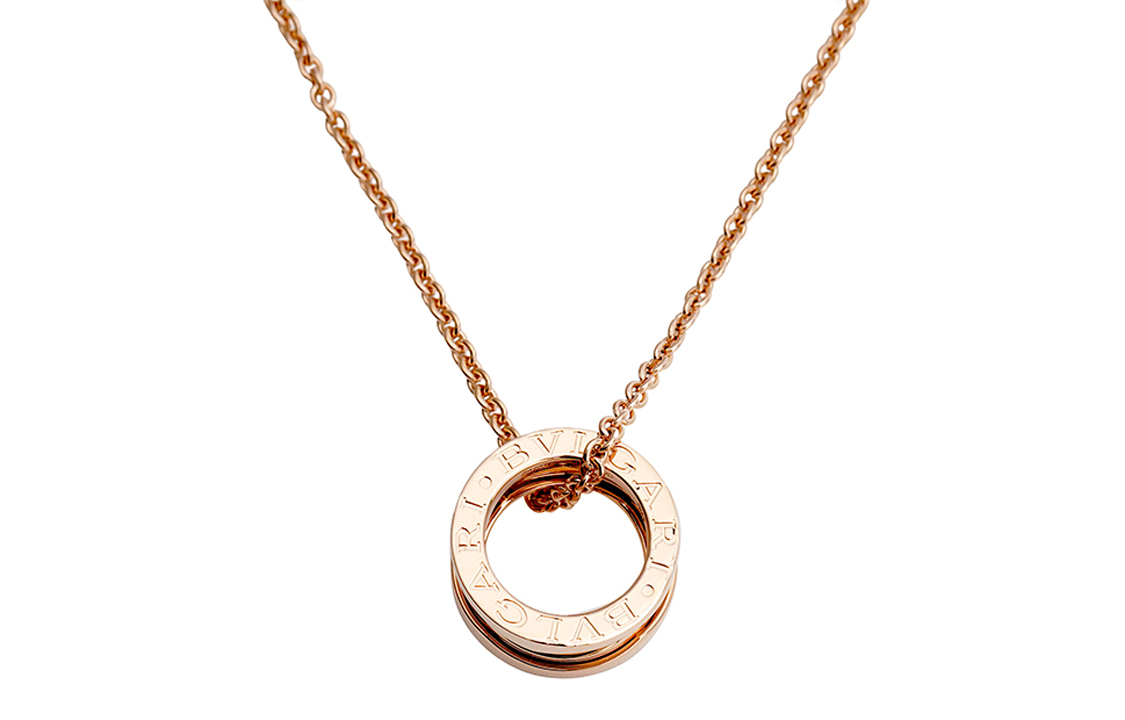 Order BVLGARI B.ZERO1 18K玫瑰金項鍊 情侶飾品 男女皆宜 玫瑰金項鍊 CL858069-353795