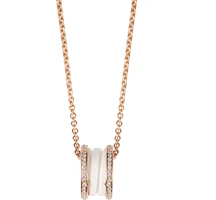Purchase BVLGARI B.ZERO1 18K玫瑰金項鍊 情侶款 極簡優雅設計 CL856794-350053