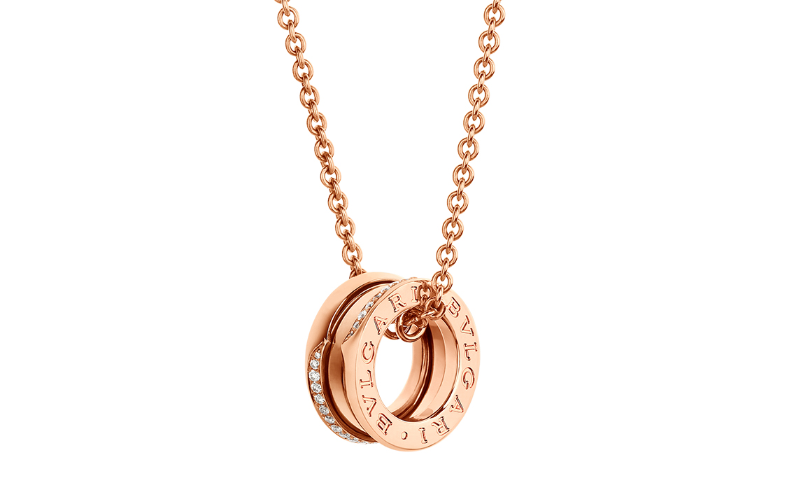 BVLGARI B.ZERO1 18K Rose Gold Necklace Unisex Couple's Casual Elegant Jewelry 359292 圖 5