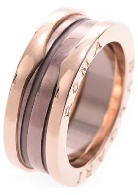 BVLGARI B.ZERO1 18K玫瑰金戒指 男女情侶設計款. AN857844 Shop BVLGARI B.ZERO1 18K玫瑰金戒指 男女情侶設計款. AN857844