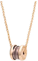 BVLGARI B.ZERO1 18k Rose Gold Spiral Ceramic Necklace Unisex Couple Design. CL857876-353004 BVLGARI B.ZERO1 18k Rose Gold Spiral Ceramic Necklace Unisex Couple Design. CL857876-353004