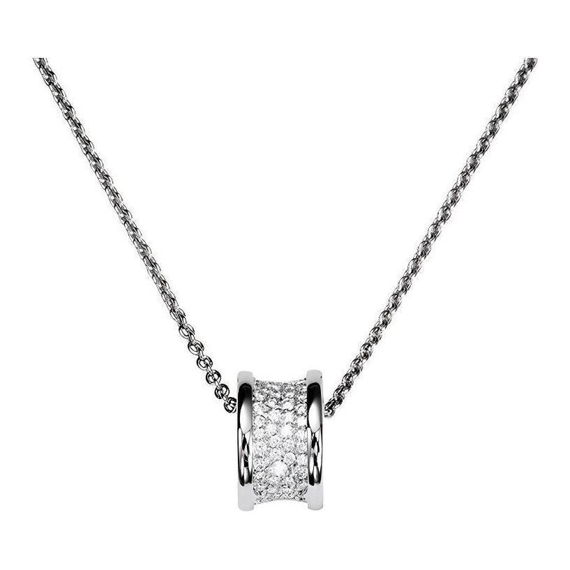 BVLGARI B.ZERO1 18K White Gold Necklace Unisex Couple's Simple & Stylish Design CL855800-346167