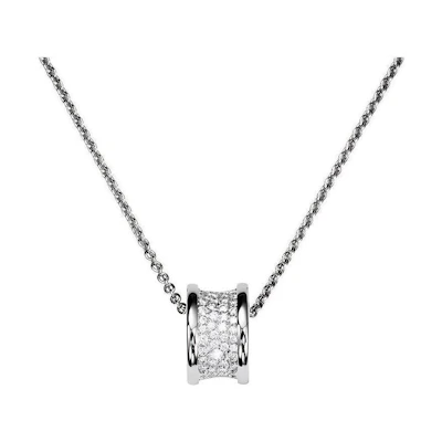 BVLGARI B.ZERO1 18K White Gold Necklace Unisex Couple's Simple & Stylish Design CL855800-346167