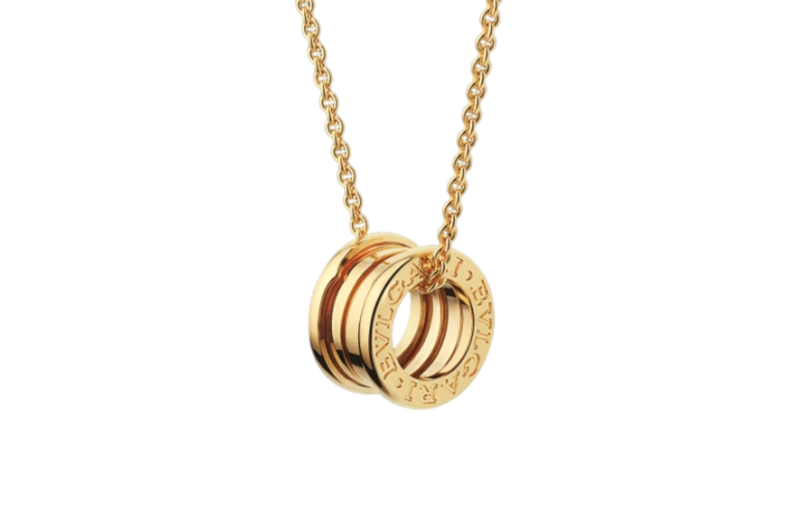 BVLGARI B.ZERO1 3-Ring 18K Gold Necklace Unisex Couple Design - Gold CL857831-352814 圖 5