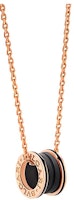 BVLGARI B.ZERO1 Black Ceramic 18K Rose Gold Unisex Couple Necklace. CL859005-358050 BVLGARI B.ZERO1 Black Ceramic 18K Rose Gold Unisex Couple Necklace. CL859005-358050