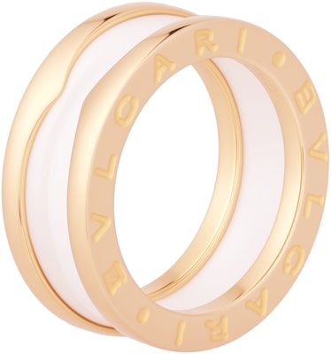 BVLGARI B.ZERO1 陶瓷窄版18K玫瑰金情侶對戒 中性款戒指 AN855964 Buy BVLGARI B.ZERO1 陶瓷窄版18K玫瑰金情侶對戒 中性款戒指 AN855964