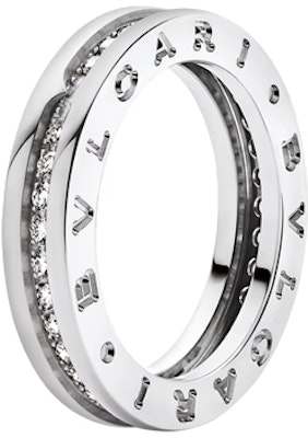 BVLGARI B.zero1 鑽石K金戒指 男女對戒 銀鍍款式 329357 Order BVLGARI B.zero1 鑽石K金戒指 男女對戒 銀鍍款式 329357