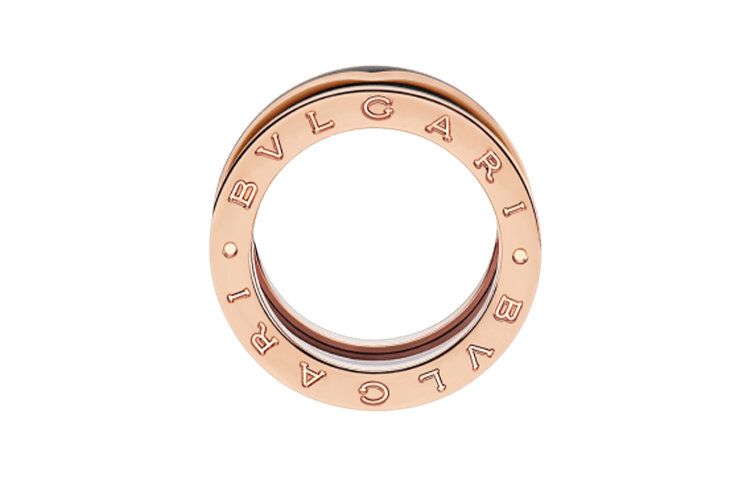 Bvlgari B.zero1 Double Band 18K Rose Gold Ring Unisex. 357723 圖 3