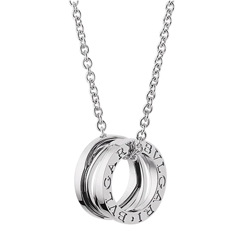 BVLGARI B.ZERO1 Gold Pendant Necklace Unisex Couple Design. CL858287-354611