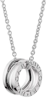 Shop BVLGARI B.ZERO1 黃金吊墜項鍊 男女同款 情侶設計. CL858287-354611
