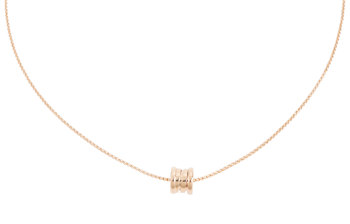BVLGARI B.ZERO1 Mini Pendant Necklace 18K Rose Gold Unisex Couple Design. 357255 圖 4