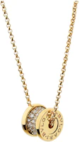 BVLGARI B.ZERO1 Necklace Full Diamond 18k Gold Unisex Couple Matching. 357496 BVLGARI B.ZERO1 Necklace Full Diamond 18k Gold Unisex Couple Matching. 357496