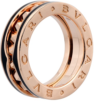 BVLGARI B.ZERO1 黑色陶瓷玫瑰金男女情侶戒指配飾系列 AN859080 Order BVLGARI B.ZERO1 黑色陶瓷玫瑰金男女情侶戒指配飾系列 AN859080